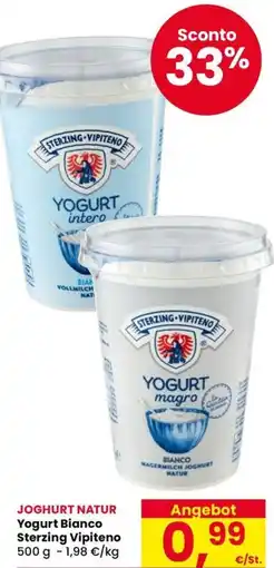 Eurospar Joghurt natur yogurt bianco sterzing vipiteno offerta