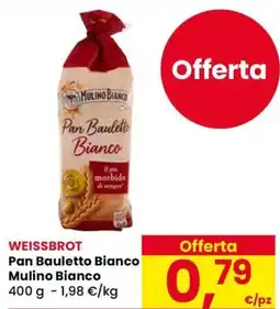 Eurospar WEISSBROT Pan Bauletto Bianco Mulino Bianco offerta