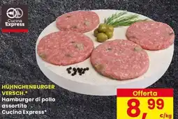 Eurospar Hamburger di pollo assortito Cucina Express offerta