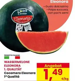 Eurospar Cocomero Eleonora 1ª Qualità offerta