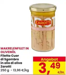 Eurospar Filetto Cuor di Sgombro in olio di oliva Zarotti offerta