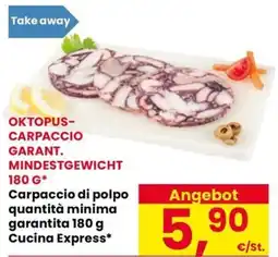 Eurospar Carpaccio di polpo quantità minima garantita Cucina Express offerta