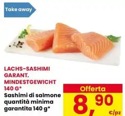 Eurospar Sashimi di salmone 90 quantità minima garantita offerta