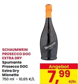 Eurospar Spumante Prosecco DOC Extra Dry Mionetto offerta