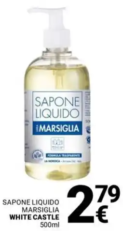 Supermercati Gulliver Sapone liquido marsiglia WHITE CASTLE offerta