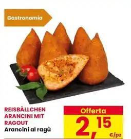 Eurospar Arancini al ragù offerta