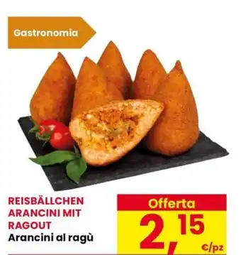 Eurospar Arancini al ragù offerta