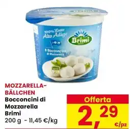 Eurospar Bocconcini di Mozzarella Brimi offerta