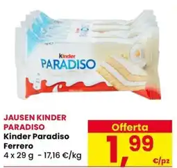 Eurospar Kinder Paradiso Ferrero offerta