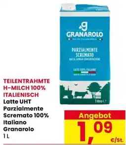Eurospar Latte UHT Parzialmente Scremato 100% Italiano Granarolo offerta
