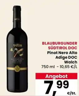 Eurospar Pinot Nero Alto Adige DOC Walch offerta