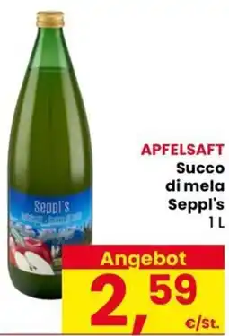 Eurospar APFELSAFT Succo di mela Seppl's offerta