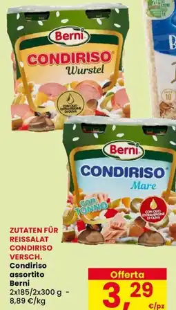 Eurospar Condiriso assortito Berni offerta