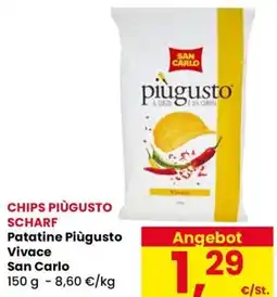 Eurospar Patatine Piùgusto Vivace San Carlo offerta