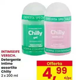 Eurospar Detergente Intimo assortito Chilly offerta