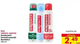 Eurospar Deodoranti formati assortiti Borotalco offerta