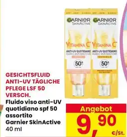 Eurospar Fluido viso anti-UV quotidiano spf 50 assortito Garnier SkinActive offerta