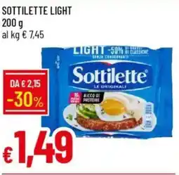 Galassia Sottilette light offerta
