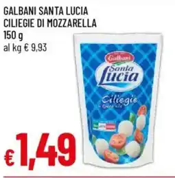 Galassia Galbani santa lucia ciliegie di mozzarella offerta
