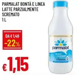 Galassia Parmalat bontà e linea latte parzialmente scremato offerta