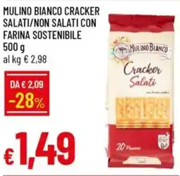 Galassia Mulino bianco cracker salati/non salati con farina sostenibile offerta