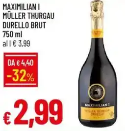 Galassia Maximilian i müller thurgau durello brut offerta