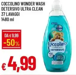 Galassia Coccolino wonder wash detersivo ultra clean offerta