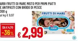 Galassia Arbi frutti di mare misto per primi piatti e antipasti con brodo di pesce offerta