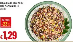 Galassia Insalata di riso nero con mazzancolle offerta