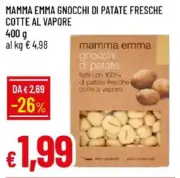 Galassia Mamma emma gnocchi di patate fresche cotte al vapore offerta