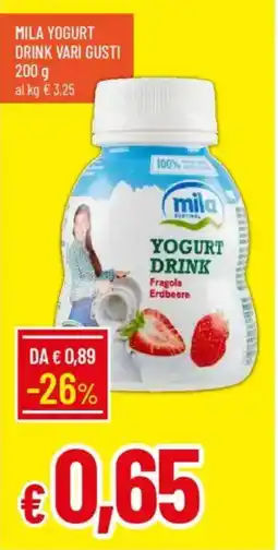 Galassia Mila yogurt drink vari gusti offerta