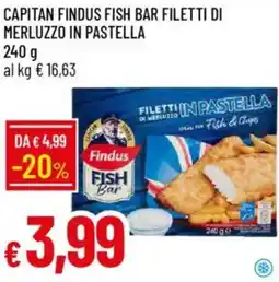 Galassia Capitan findus fish bar filetti di merluzzo in pastella offerta