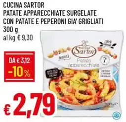 Galassia Cucina sartor patate apparecchiate surgelate con patate e peperoni gia' grigliati offerta