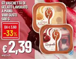 Galassia G7 vaschetta di gelato lavorato a mano vari gusti offerta
