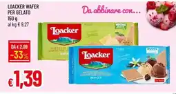 Galassia Loacker wafer per gelato offerta