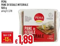 Galassia Pema pane di segale integrale offerta