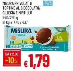 Galassia Misura privolat tortine al cioccolato/ ciliegia e mirtillo offerta