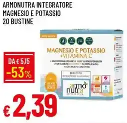 Galassia Armonutra integratore magnesio e potassio 20 bustine offerta