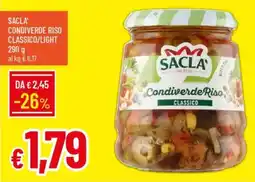 Galassia Sacla condiverde riso classico/light offerta