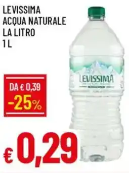 Galassia Levissima acqua naturale la litro offerta
