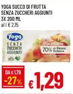 Galassia Yoga succo di frutta senza zuccheri aggiunti offerta