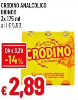 Galassia Crodino analcolico biondo offerta