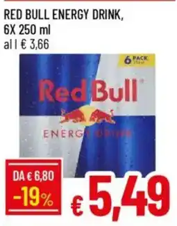 Galassia Red bull energy drink offerta