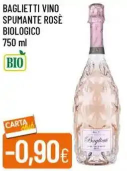 Galassia Baglietti vino spumante rosè biologico offerta