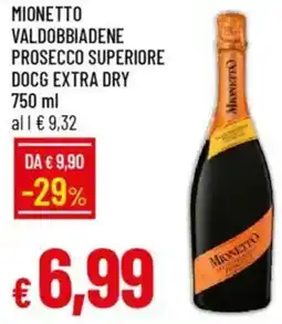 Galassia Mionetto valdobbiadene prosecco superiore docg extra dry offerta