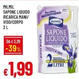 Galassia Milmil ricarica mani/ viso/corpo offerta
