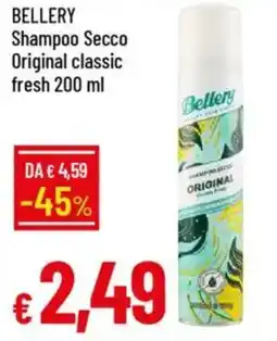 Galassia BELLERY Shampoo Secco Original classic fresh offerta