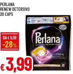 Galassia Perlana renew detersivo 20 caps offerta