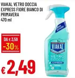 Galassia Viakal vetro doccia express fiore bianco di primavera offerta