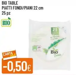 Galassia Bio table piatti fondi/piani 22 cm offerta